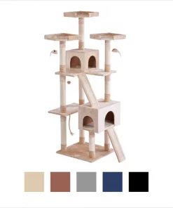 Frisco 72-in Faux Fur Cat Tree & Condo -The Frisco Store 101811 PT5. SY630 V1584453068