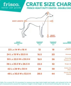 Frisco Heavy Duty Fold & Carry Double Door Collapsible Wire Dog Crate 11 Frisco Heavy Duty Fold & Carry Double Door Collapsible Wire Dog Crate -The Frisco Store 109790 PT2. SY630 V1596031883