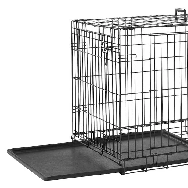 Frisco Heavy Duty Fold & Carry Double Door Collapsible Wire Dog Crate 6 Frisco Heavy Duty Fold & Carry Double Door Collapsible Wire Dog Crate - Image 4