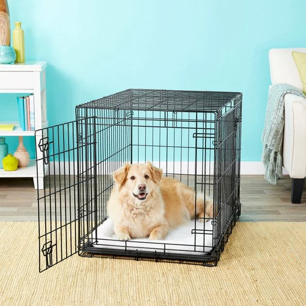 Frisco Heavy Duty Fold & Carry Double Door Collapsible Wire Dog Crate 9 Frisco Heavy Duty Fold & Carry Double Door Collapsible Wire Dog Crate - Image 7