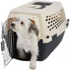 Frisco Plastic Dog & Cat Kennel, Almond & Black 1 Frisco Plastic Dog & Cat Kennel, Almond & Black -The Frisco Store 120134 MAIN. SY630 V1569020560