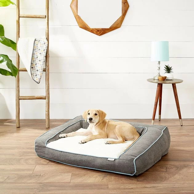 Frisco Plush Orthopedic Bolster Dog Bed w/Removable Cover 3 Frisco Plush Orthopedic Bolster Dog Bed w/Removable Cover