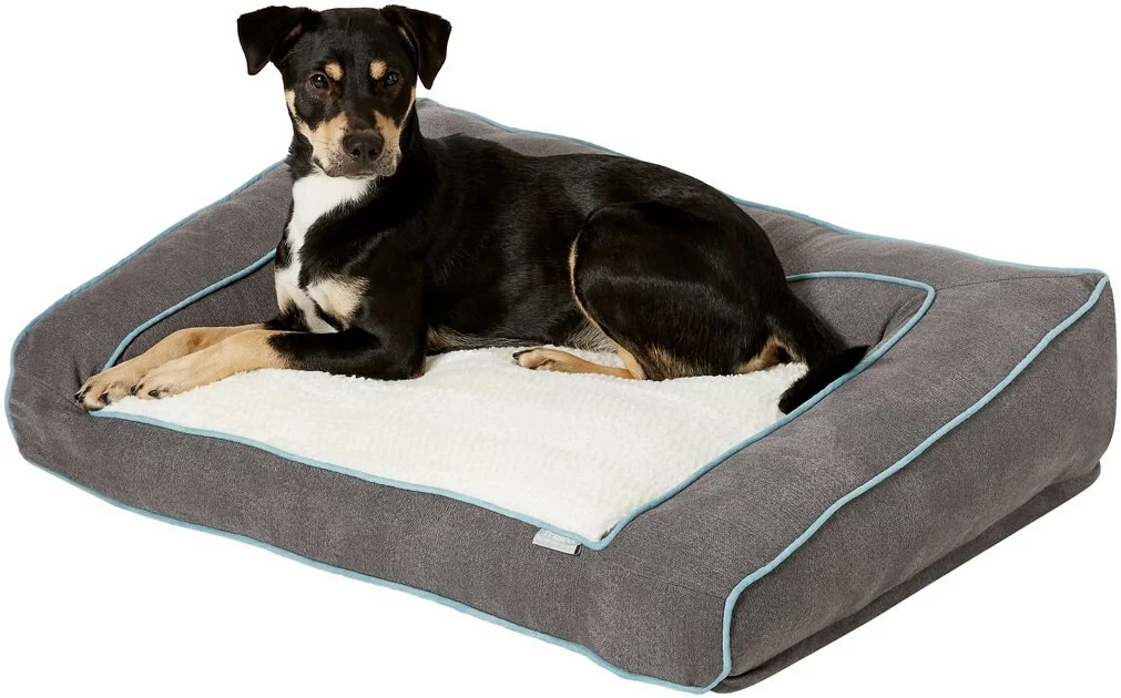Frisco Plush Orthopedic Bolster Dog Bed w/Removable Cover 6 Frisco Plush Orthopedic Bolster Dog Bed w/Removable Cover - Image 4