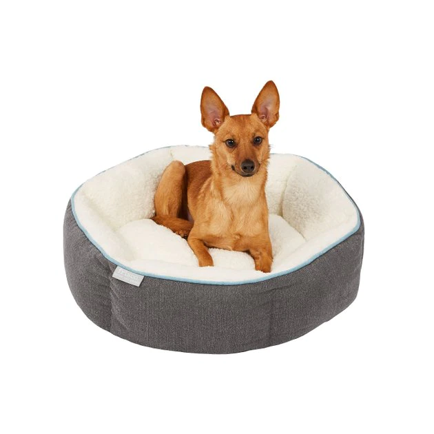 Frisco Sherpa Hexagon Bolster Cat & Dog Bed 7 Frisco Sherpa Hexagon Bolster Cat & Dog Bed - Image 5