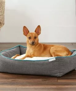 Frisco Sherpa Orthopedic Bolster Cat & Dog Bed