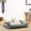 Frisco Rectangular Bolster Dog Bed w/Removable Cover, Dark Gray 1 Frisco Rectangular Bolster Dog Bed w/Removable Cover, Dark Gray -The Frisco Store 144865 MAIN. SY630 V1566404860