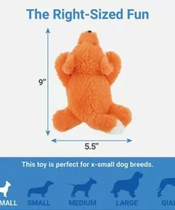 Frisco Plush Squeaking Fox Dog Toy -The Frisco Store 147012 PT2. SY630 V1539205466