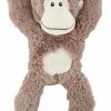 Frisco Plush with Rope Squeaking Monkey Dog Toy