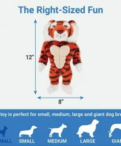 Frisco Muscle Plush Squeaking Tiger Dog Toy 7 Frisco Muscle Plush Squeaking Tiger Dog Toy -The Frisco Store 147080 PT2. SY630 V1539206010