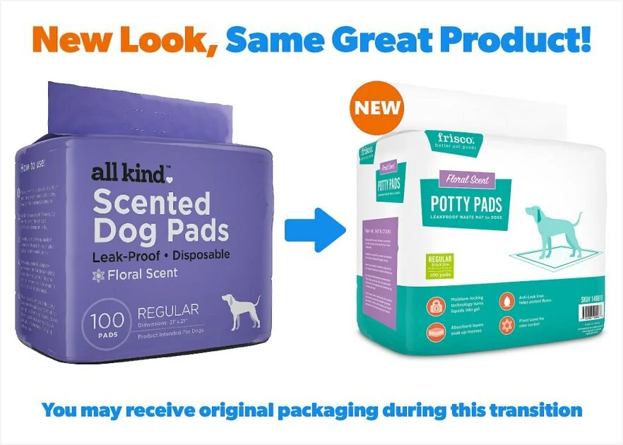 Frisco Dog Training Pads, 21 x 21-in, 100 count, Floral Scented 4 Frisco Dog Training Pads, 21 x 21-in, 100 count, Floral Scented - Image 2