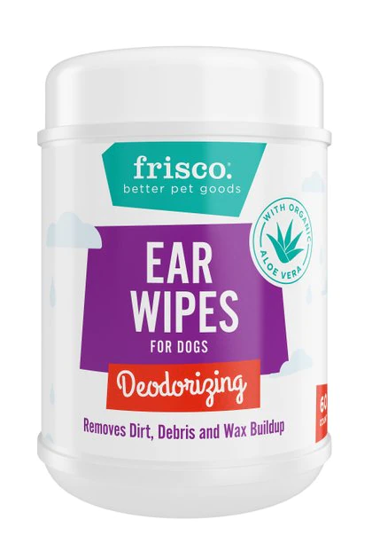 Frisco Deodorizing Ear Wipes with Aloe for Dogs & Puppies 3 Frisco Deodorizing Ear Wipes with Aloe for Dogs & Puppies