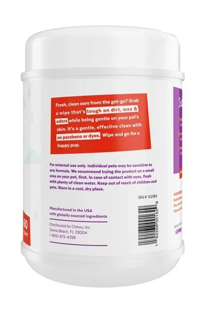 Frisco Deodorizing Ear Wipes with Aloe for Dogs & Puppies 5 Frisco Deodorizing Ear Wipes with Aloe for Dogs & Puppies - Image 3