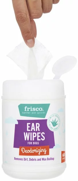 Frisco Deodorizing Ear Wipes with Aloe for Dogs & Puppies 6 Frisco Deodorizing Ear Wipes with Aloe for Dogs & Puppies - Image 4