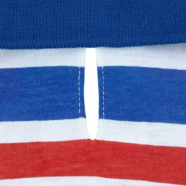 Frisco Striped Dog & Cat Polo Shirt, Red & Blue 7 Frisco Striped Dog & Cat Polo Shirt, Red & Blue - Image 5