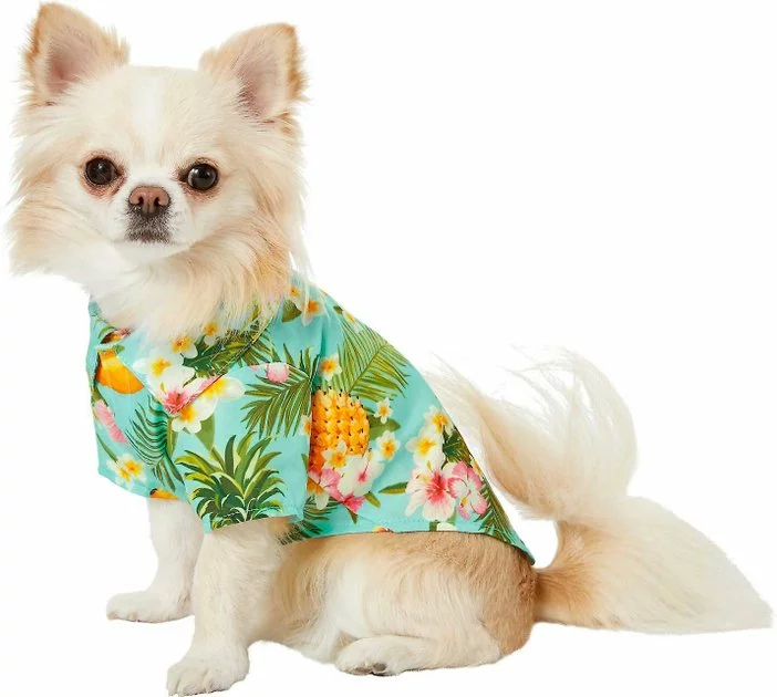 Frisco Pineapple Hawaiian Camp Dog & Cat Shirt 3 Frisco Pineapple Hawaiian Camp Dog & Cat Shirt