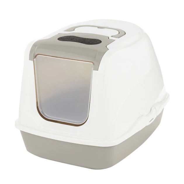 Frisco Flip Top Hooded Cat Litter Box, Gray, Large, 22-in 4 Frisco Flip Top Hooded Cat Litter Box, Gray, Large, 22-in - Image 2