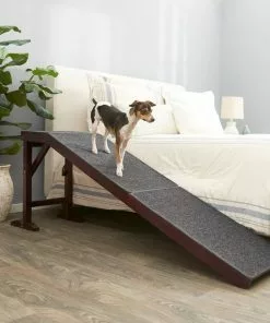 Frisco Deluxe Wooden Carpeted Cat & Dog Ramp