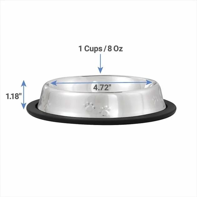 Frisco Non-Skid Stainless Steel Bowl 4 Frisco Non-Skid Stainless Steel Bowl - Image 2