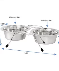 Frisco Non-Skid Elevated Dog & Cat Diner 8 Frisco Non-Skid Elevated Dog & Cat Diner -The Frisco Store 159881 PT1. SY630 V1607382737