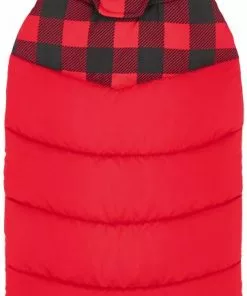 Frisco Boulder Plaid Insulated Dog & Cat Puffer Coat -The Frisco Store 160221 PT3. SY630 V1567001520