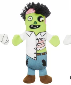 Frisco Halloween Living Dead Monsters Plush Squeaky Dog Toy, 3 count