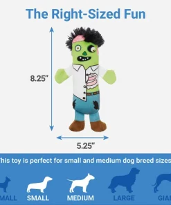 Frisco Halloween Living Dead Monsters Plush Squeaky Dog Toy, 3 count -The Frisco Store 161345 PT2. SY630 V1563230332