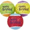 Frisco Fetch Squeaking Birthday Tennis Ball Dog Toy, 3-Pack -The Frisco Store 162914 Main. SY630 V1565379552