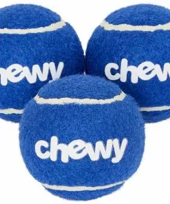 Frisco Fetch Squeaky Chewy Tennis Ball Dog Toy, 3 count
