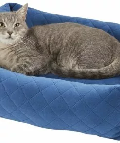Frisco Velvet Rectangular Bolster Cat & Dog Bed -The Frisco Store 165322 PT4. SY630 V1578443067