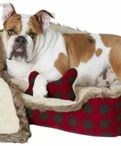 Frisco Buffalo Check Cuddler Pet Bed & Gift Set -The Frisco Store 165333 PT5. SY630 V1578443432