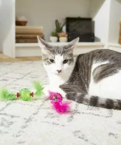 Frisco Paw & Play Feather Ball Cat Toy -The Frisco Store 166378 PT2. SY630 V1573665199