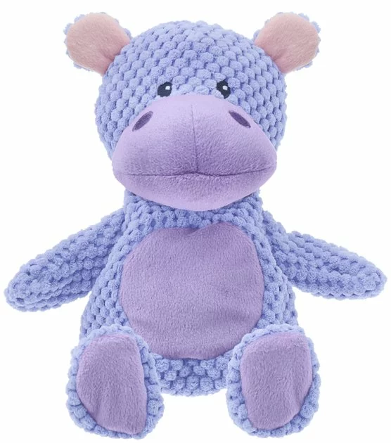 Frisco Textured Plush Squeaking Hippo Dog Toy 3 Frisco Textured Plush Squeaking Hippo Dog Toy