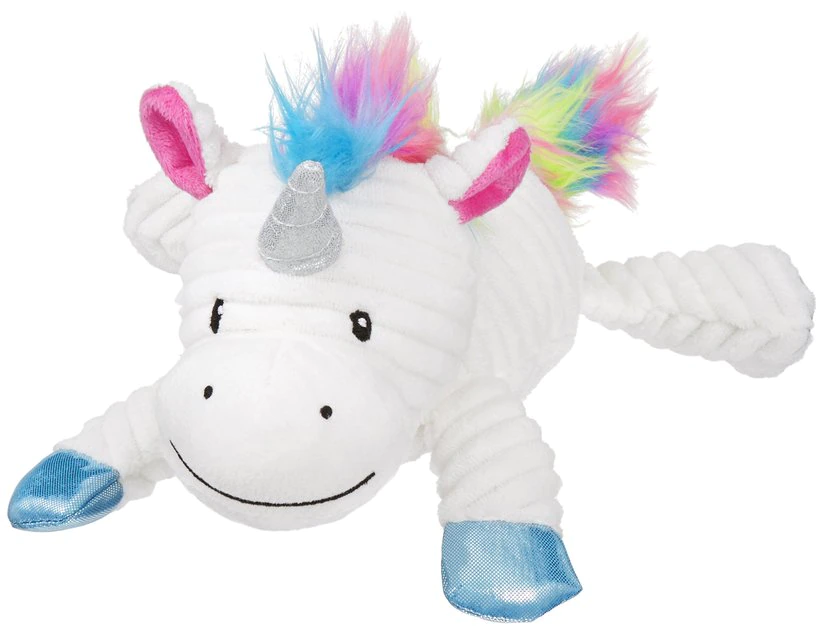Frisco Corduroy Plush Squeaking Unicorn Dog Toy 3 Frisco Corduroy Plush Squeaking Unicorn Dog Toy