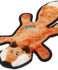 Frisco Flat Plush Squeaking Fox Dog Toy
