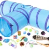 Frisco Plush, Teaser, Ball & Tri-Tunnel Variety Pack Cat Toy with Catnip, 20 count -The Frisco Store 178161 Main. SY630 V1573680524