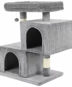 Frisco 33-in Faux Fur Cat Tree & Condo -The Frisco Store 180389 PT5. SY630 V1584453426