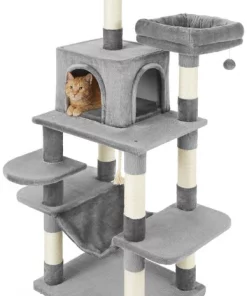 Frisco 59-in Faux Fur Cat Tree & Condo -The Frisco Store 180392 PT5. SY630 V1584453430
