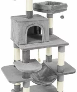Frisco 59-in Faux Fur Cat Tree & Condo -The Frisco Store 180392 PT6. SY630 V1584453517