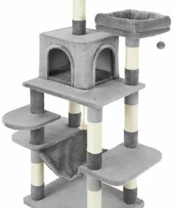 Frisco 59-in Faux Fur Cat Tree & Condo -The Frisco Store 180392 PT7. SY630 V1584453464