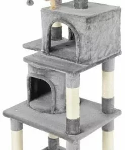 Frisco 61-in Faux Fur Cat Tree & Condo -The Frisco Store 180395 PT5. SY630 V1584453434