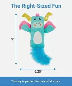 Frisco Mythical Mates Dragon Crinkle Kicker Cat Toy with Catnip -The Frisco Store 204531 PT1. SY630 V1587474371