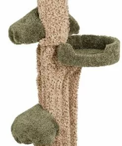 Frisco 49-in Tree-Shaped Real Carpet Wooden Cat Tree -The Frisco Store 208944 PT2. SY630 V1647632784