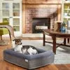 Frisco Orthopedic Rectangular Bolster Cat & Dog Bed w/Removable Cover -The Frisco Store 210225 MAIN. SY630 V1590067635