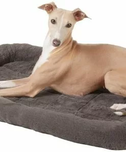 Frisco Quilted Plush Dog Crate Mat, Gray -The Frisco Store 210243 PT2. SY630 V1590067946