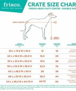 Frisco Fold & Carry Double Door Collapsible Wire Dog Crate & Mat Kit -The Frisco Store 212631 PT2. SY630 V1591724158