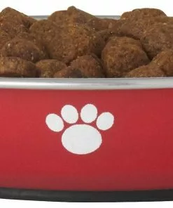 Frisco Heavy Duty Non-Skid Saucer Cat Bowl, Red Paw 10 Frisco Heavy Duty Non-Skid Saucer Cat Bowl, Red Paw -The Frisco Store 213423 PT2. SY630 V1598449872