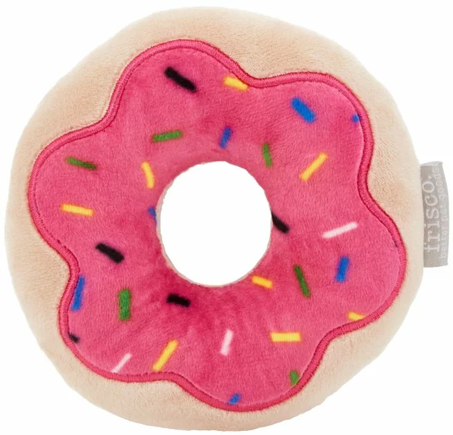 Frisco Strawberry Frosted Donut Dense Foam Squeaky Dog Toy 3 Frisco Strawberry Frosted Donut Dense Foam Squeaky Dog Toy