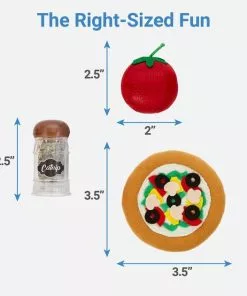 Frisco Plush Pizza Party Cat Toy with Catnip Shake Cat Toy, 3 pack -The Frisco Store 213890 PT1. SY630 V1597156566