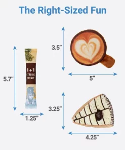 Frisco Latte Gift Box Cat Toy with Catnip, 5-pack 5 Frisco Latte Gift Box Cat Toy with Catnip, 5-pack -The Frisco Store 213904 PT1. SY630 V1597156856