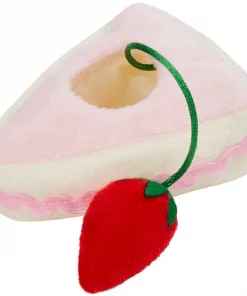 Frisco Plush Strawberry & Cake Dangly Cat Toy with Catnip